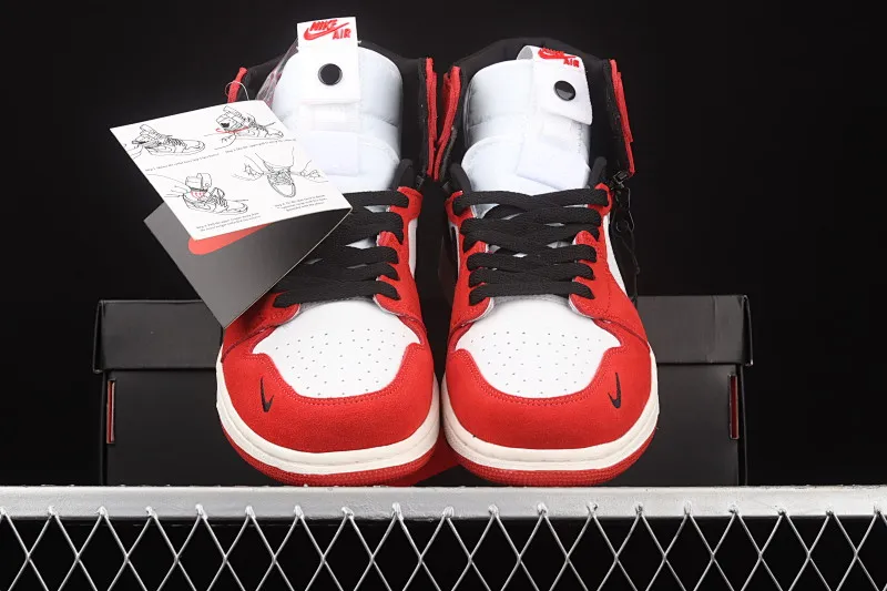 All categories Air Jordan Jordan series basketball shoes Air Jordan 1 High Z version Air Jordan 1 Switch AJ1 Joe 1 burgundy zipper high-top cultural basketball shoes CW6576-700